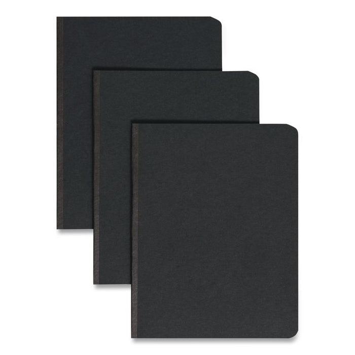 Prong Fastener Pressboard Report Cover, Two-Piece Prong Fastener, 3" Capacity, 8.5 x 11, Black/Black, 25/Box