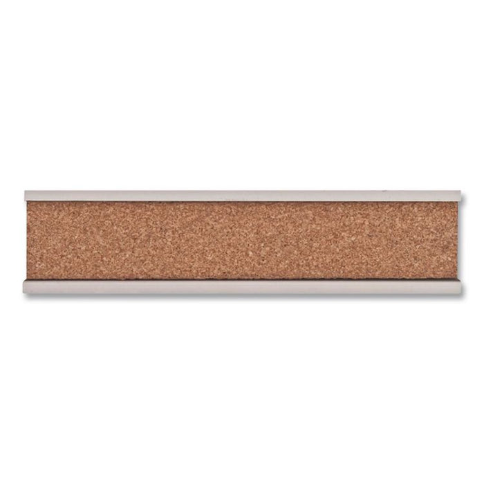 Grip-A-Strip Cork Map Rail, 1" x 96", Brown/Silver