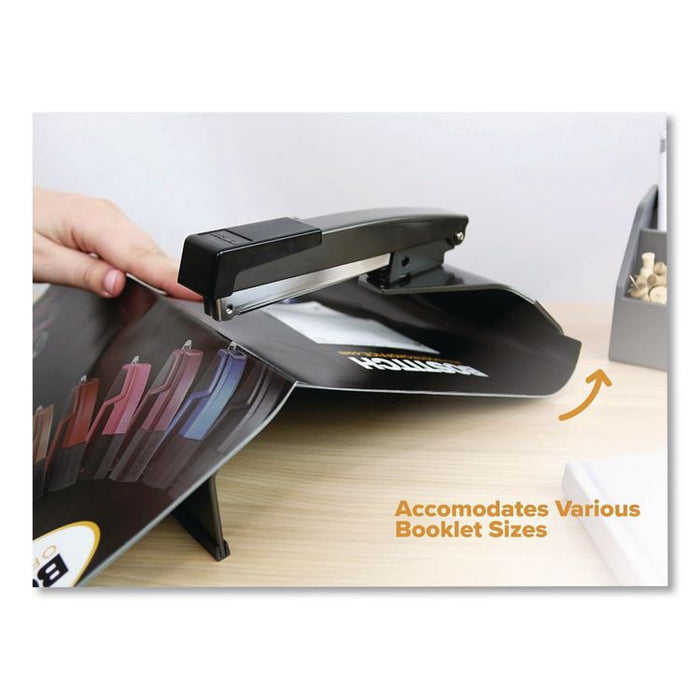 Booklet Desktop Stapler, 20-Sheet Capacity, 0.25" Staples, Black
