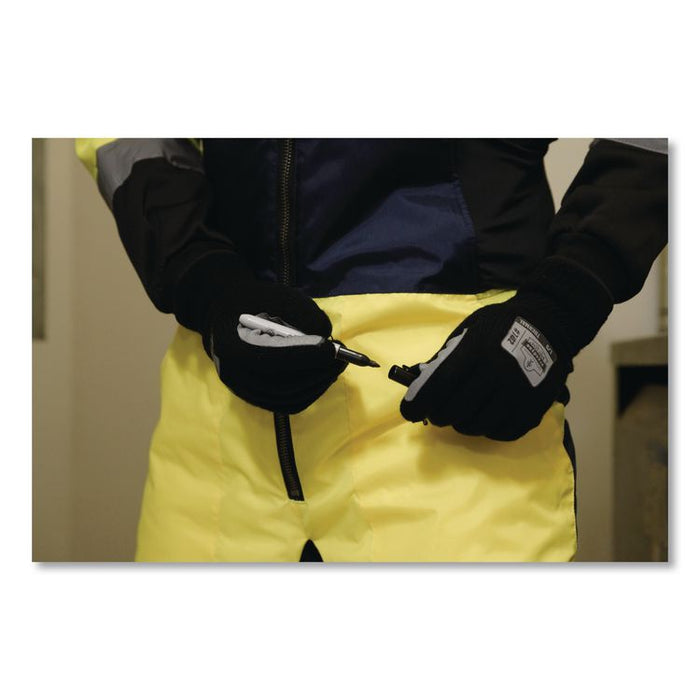 ProFlex 7402 Thermal Knit Cooler Gloves, 10" Long, Small (7), Black
