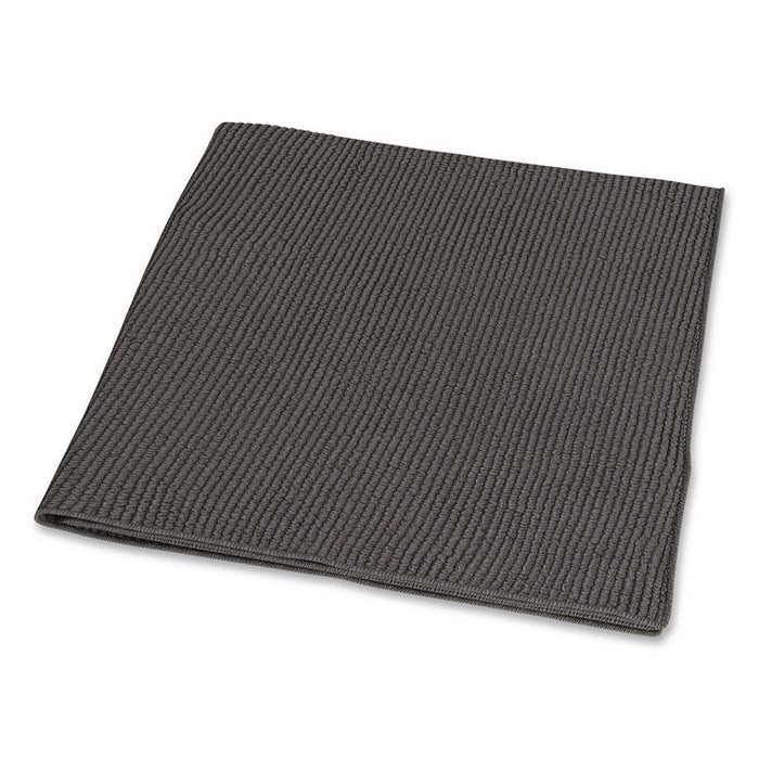 Microfiber Cleaning Cloths, 11.81 x 11.81, Unscented, Gray, 3/Box
