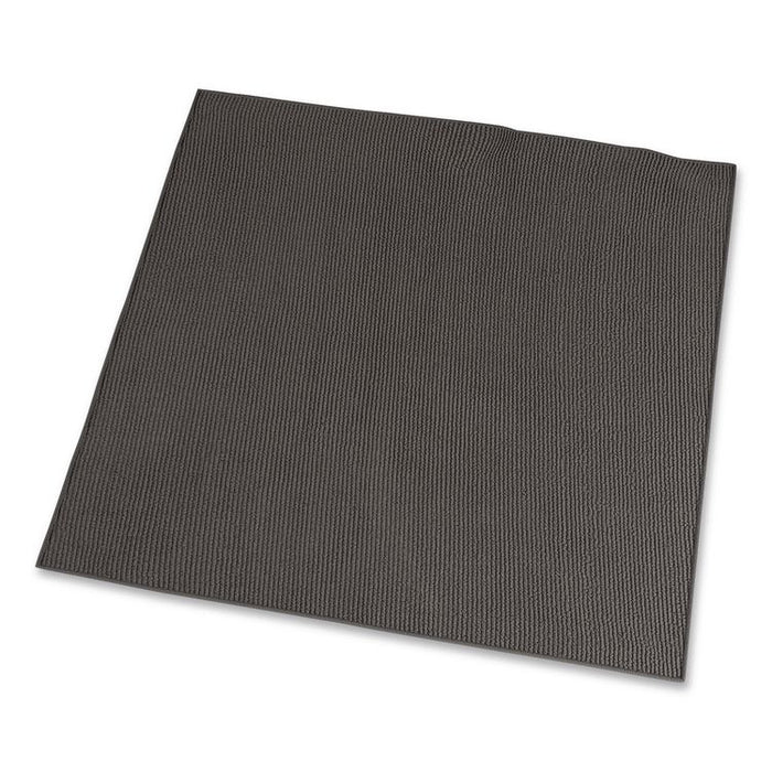 Microfiber Cleaning Cloths, 11.81 x 11.81, Unscented, Gray, 3/Box
