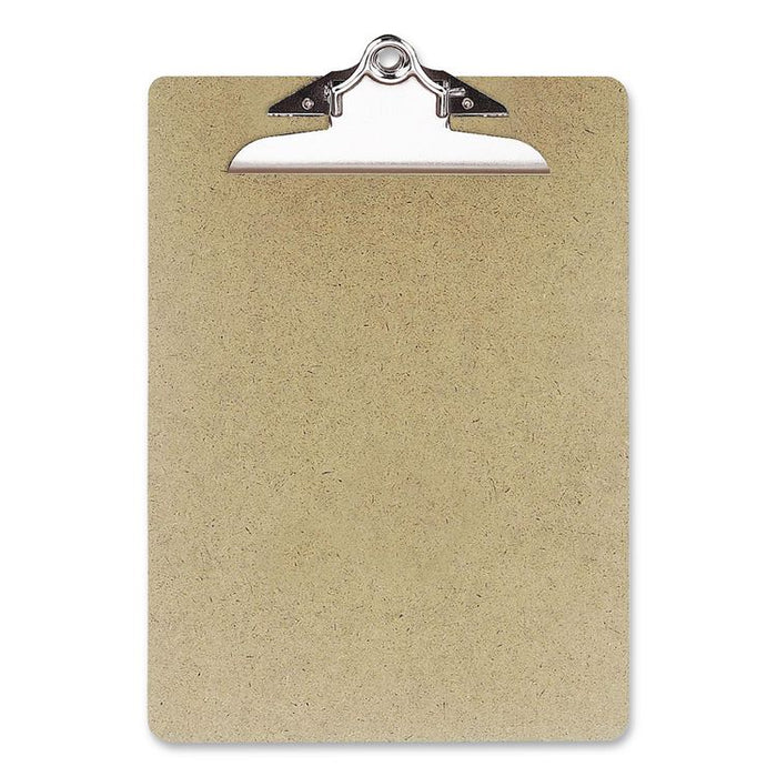 Recycled Hardboard Clipboard, 1" Clip Capacity, Holds 8.5 x 11 Sheets, Brown