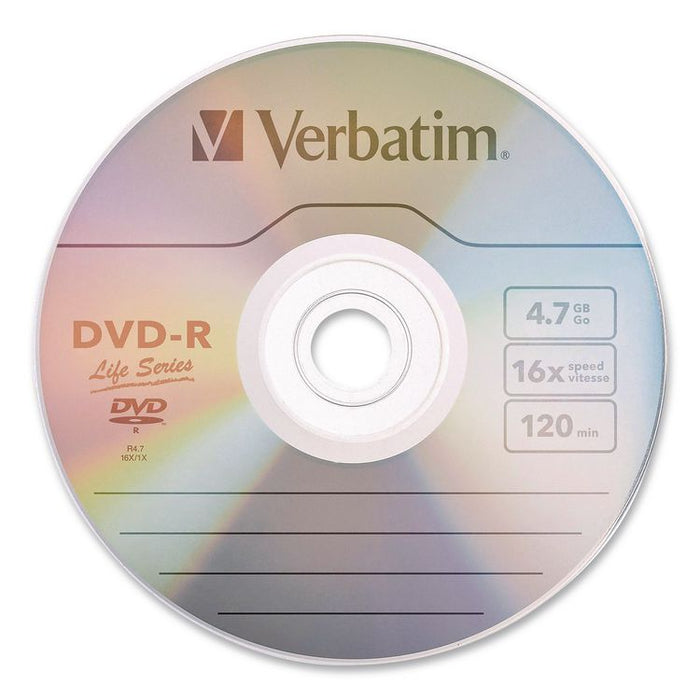 DVD-R LifeSeries Disc, 4.7 GB, 16x, Spindle, Silver, 50/Pack