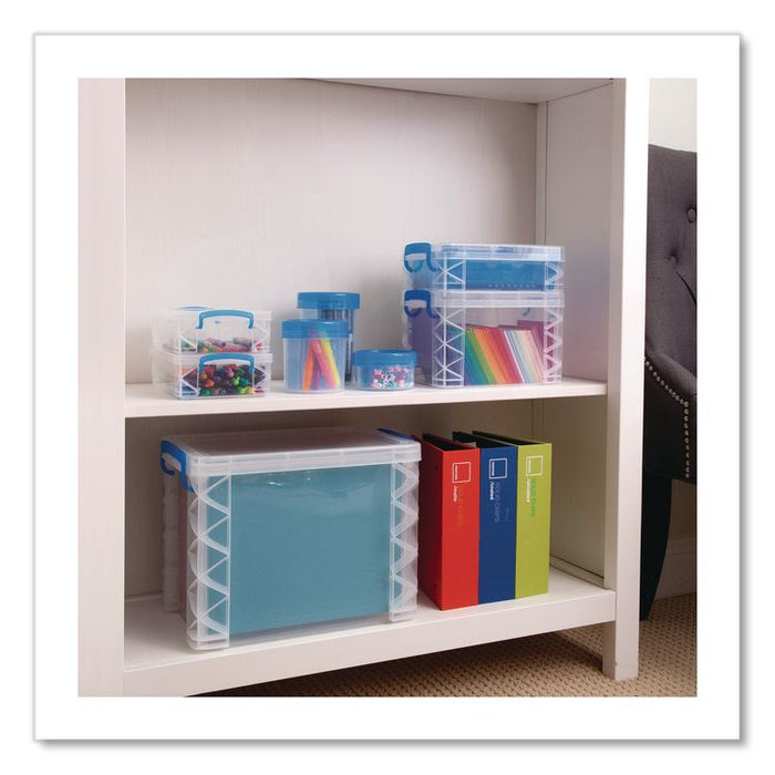 Super Stacker File and Document Box, Letter Files, 11.25 x 14.5 x 10.5, Translucent White