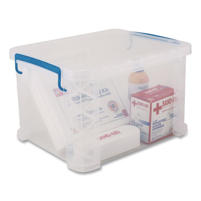 Super Stacker File and Document Box, Letter/Legal Files, 14.68 x 18.37 x 33.75, Translucent White