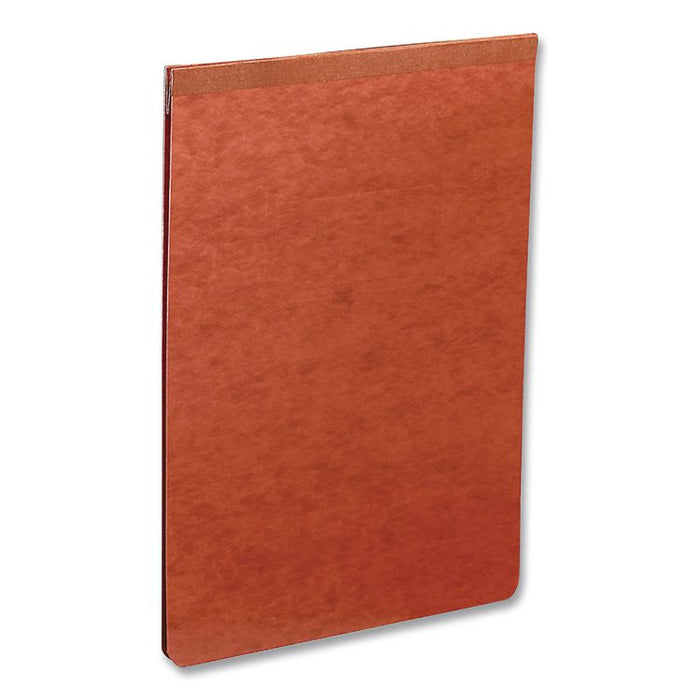 Prong Fastener Premium Pressboard Report Cover, Top Bound, Two-Piece Prong Fastener, 2" Capacity, 8.5 x 14, Red/Red
