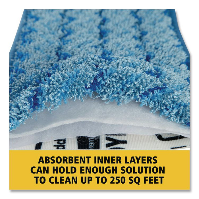 Microfiber Wet Mopping Pad, 18.5" x 5.5" x 0.5", Red