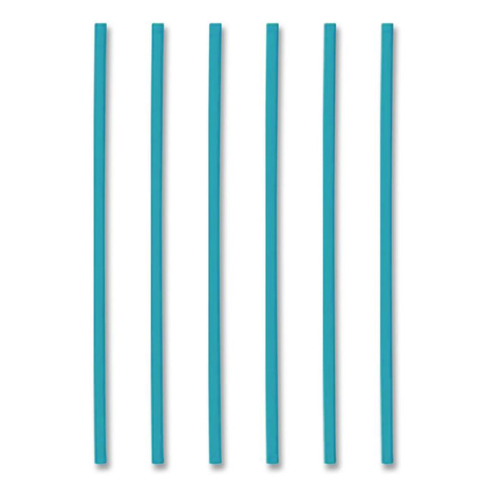 Marine Biodegradable Straws, 7.75", PHA, Ocean Blue, Wrapped, 375/BX, 10 Boxes/Carton
