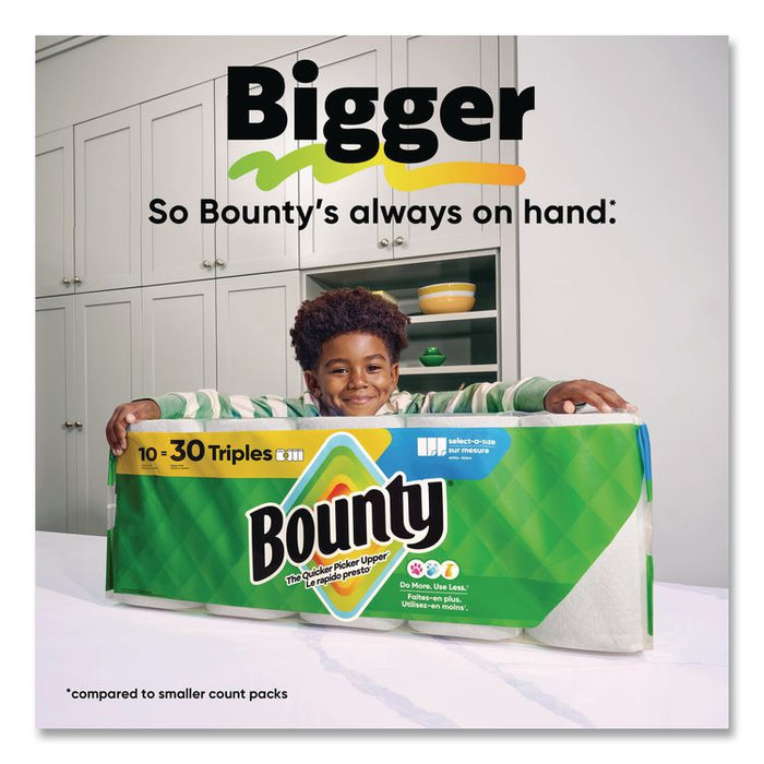 Kitchen Roll Paper Towels, 2-Ply, White, 10.5 x 11, 75 Sheets/Roll, 4 Triple Rolls/Pack, 6 Packs/Carton