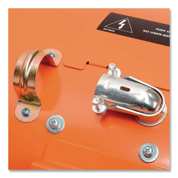 Electric Salamander Heater with Adjustable Thermostat, 208 V, 15,000 W, 23.03 x 34.75 x 24.68, Orange