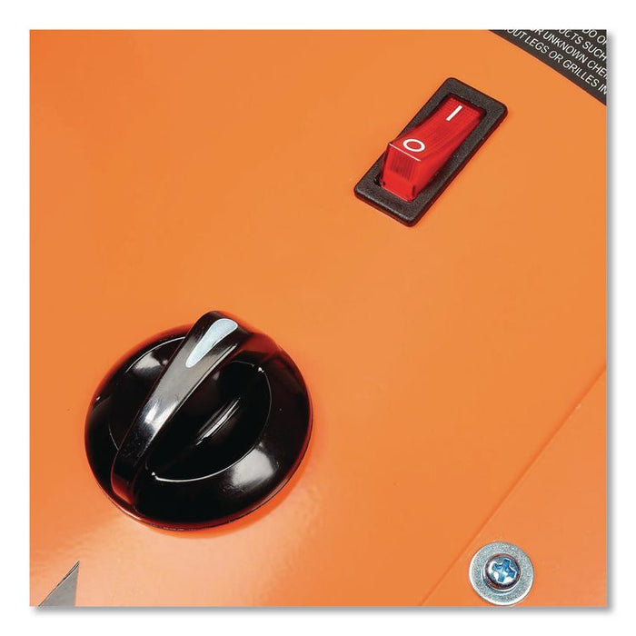 Electric Salamander Heater with Adjustable Thermostat, 240 V, 15,000 W, 23.03 x 34.75 x 24.68, Orange