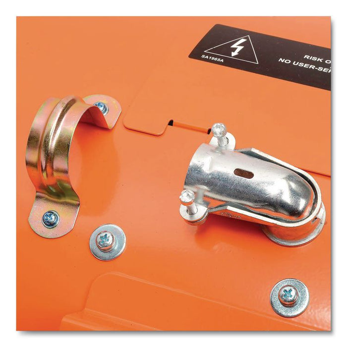 Electric Salamander Heater with Adjustable Thermostat, 480 V, 15,000 W, 23.03 x 20 x 24.68, Orange