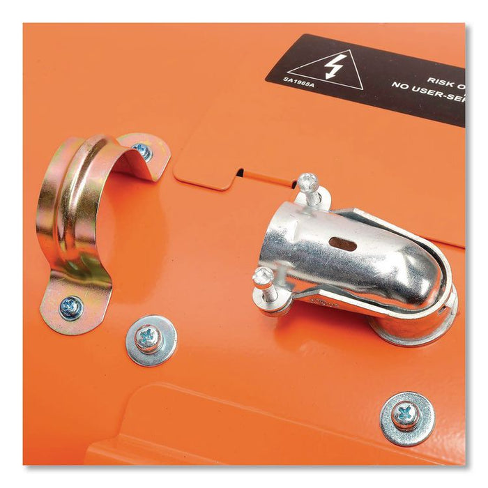 Portable Salamander Heater with Adjustable Thermostat, 480 V, 15,000 W, 21.59 x 28 x 38.5, Orange