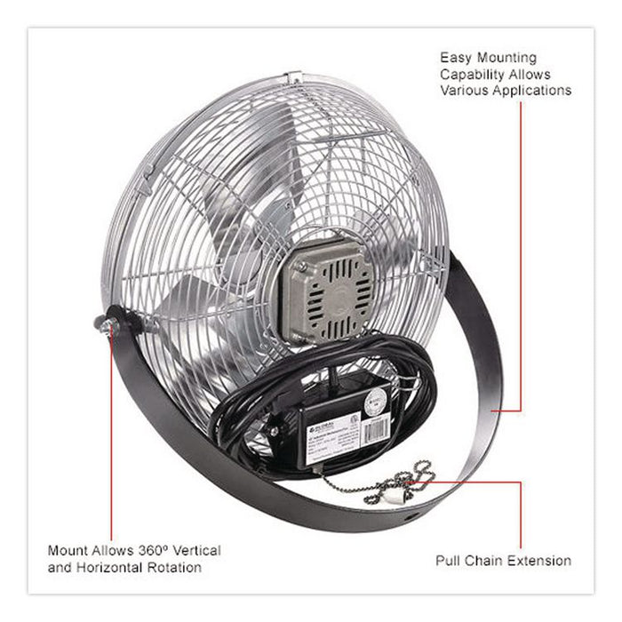 18" Industrial Workstation Fan, 4,600 CFM, 1/3 hp