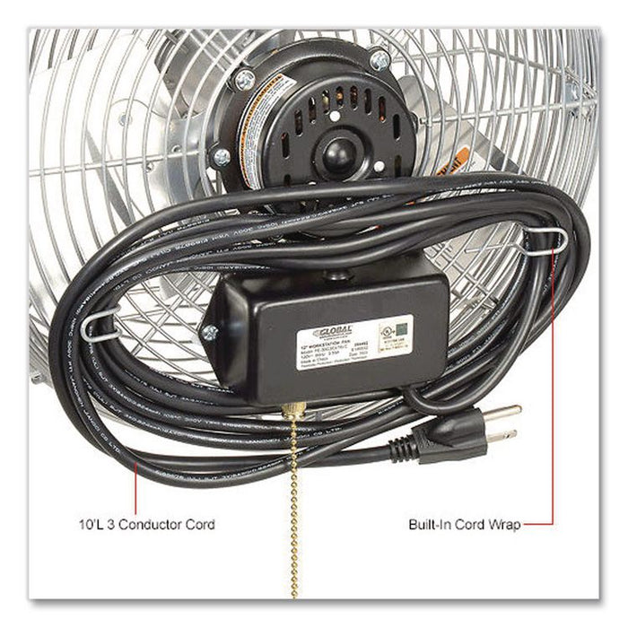 18" Industrial Workstation Fan, 4,600 CFM, 1/3 hp