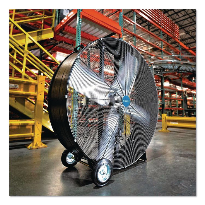 48" Portable Drum Blower Fan, 2 Speeds, Black