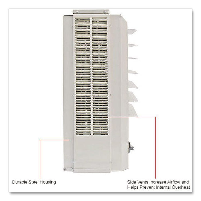 Unit Heater Horizontal or Vertical Downflow, Multi-Watt, 10,000 W, 19 x 8.5 x 21.44, White