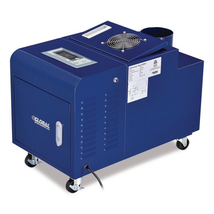 Ultrasonic Humidifier, 38 pt Tank Capacity, 150 pt Output, 13.75 x 23.62 x 18.25, Blue