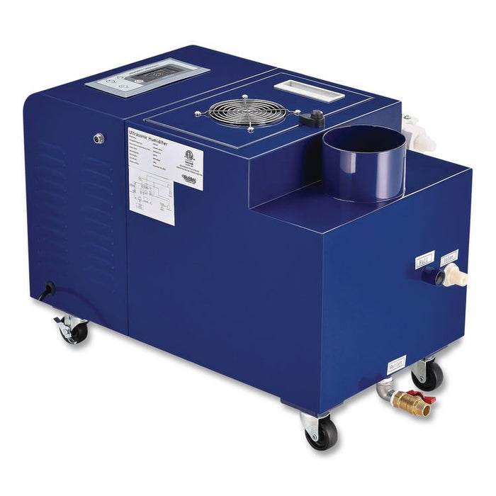Ultrasonic Humidifier, 38 pt Tank Capacity, 300 pt Output, 13.75 x 23.62 x 18.25, Blue