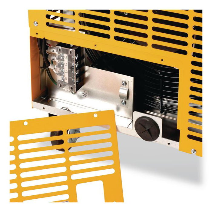 Portable Electric Heater, 15,000 W, 16.62 x 24.5 x 23, Yellow