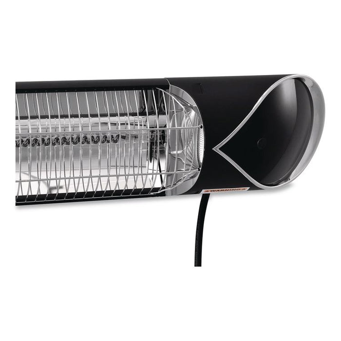 Infrared Patio Heater with Remote Control, 1,500 W, 35.38 x 5.13 x 3.5, Black