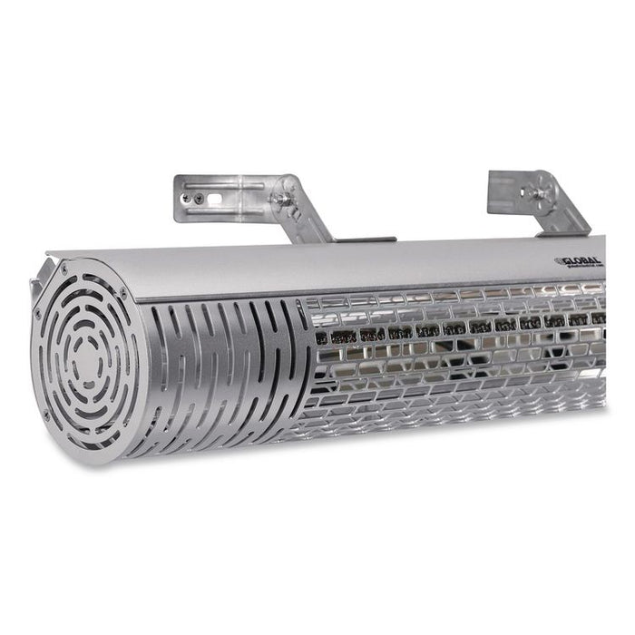 Infrared Patio Heater with Remote Control, 1,500 W. 30.75 x 5 x 5.38, Silver
