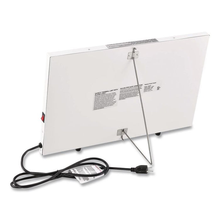 Radiant Panel Heater, 120 W, 22.43 x 1.06 x 14.87, White