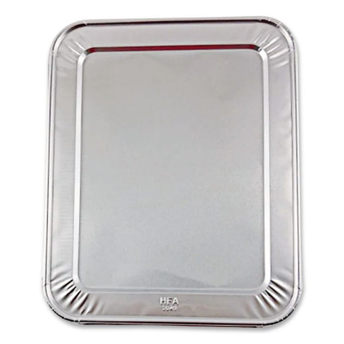 Steam Pan Foil Lids, Fits Half-Size Pan, 25 Gauge, 12.81 x 10.44, 100/Carton