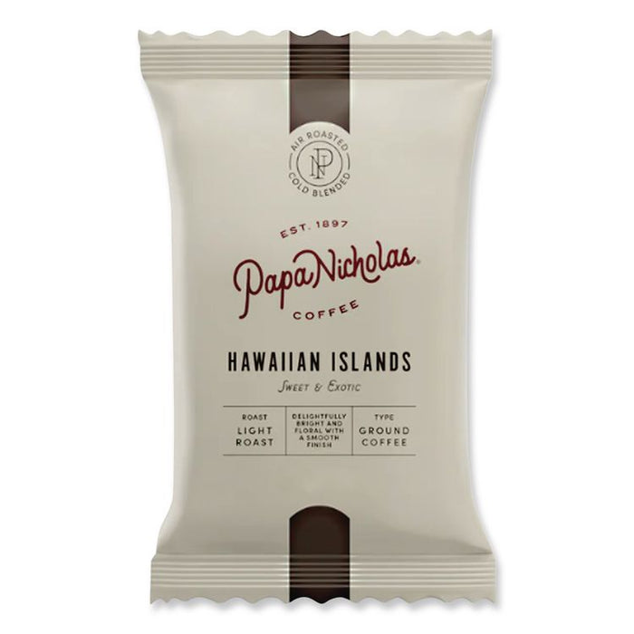 Premium Coffee, Hawaiian Islands Blend, Ground Portion Packs, 18/Carton