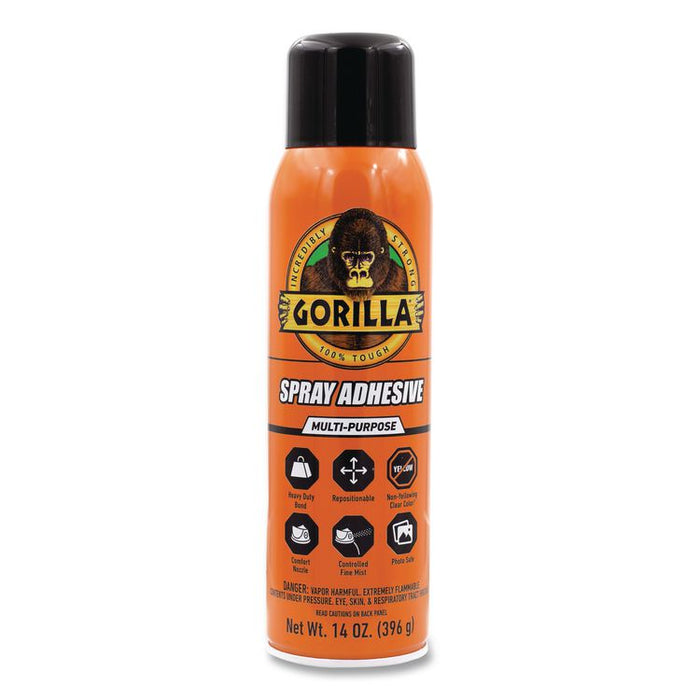 Spray Adhesive, 14 oz, Dries Clear