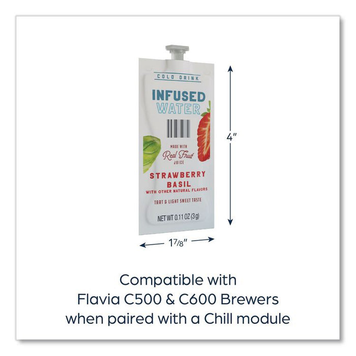 Strawberry Basil Infused Water Freshpack, 100/Carton