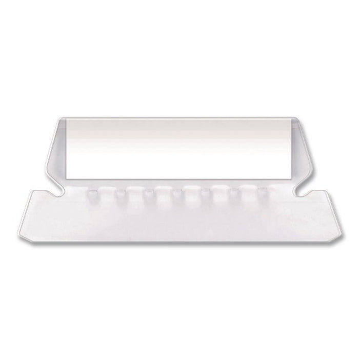 Transparent Colored Tabs For Hanging File Folders, 1/3-Cut, Clear, 3.5" Wide, 25/Pack