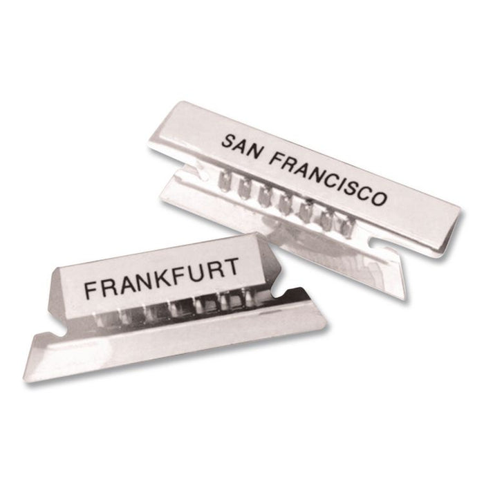 Transparent Colored Tabs For Hanging File Folders, 1/3-Cut, Clear, 3.5" Wide, 25/Pack