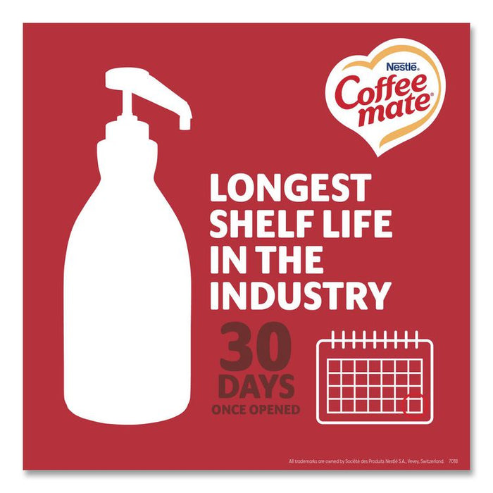 Liquid Creamer, Peppermint Mocha, 1.5 L Pump Bottle, 2/Carton