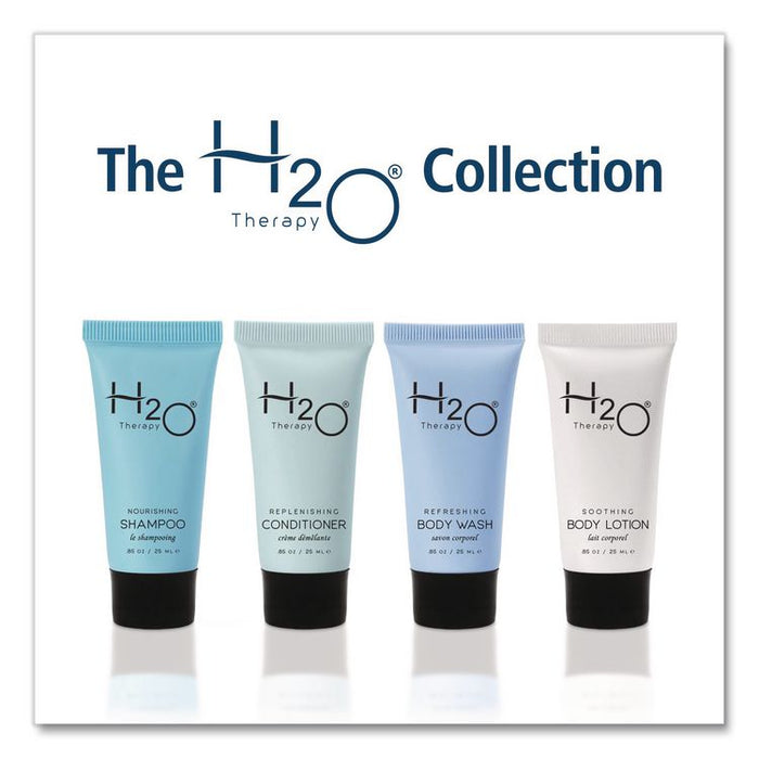 H2O Therapy Shampoo Single Use, White Tea and Lemongrass Scent, 0.85 oz Tube, 300/Carton