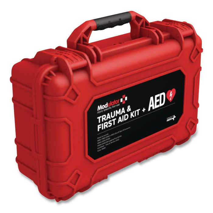Trauma Kit with Heartsine 350P - XL Rugged Hard Case, 287 Pieces