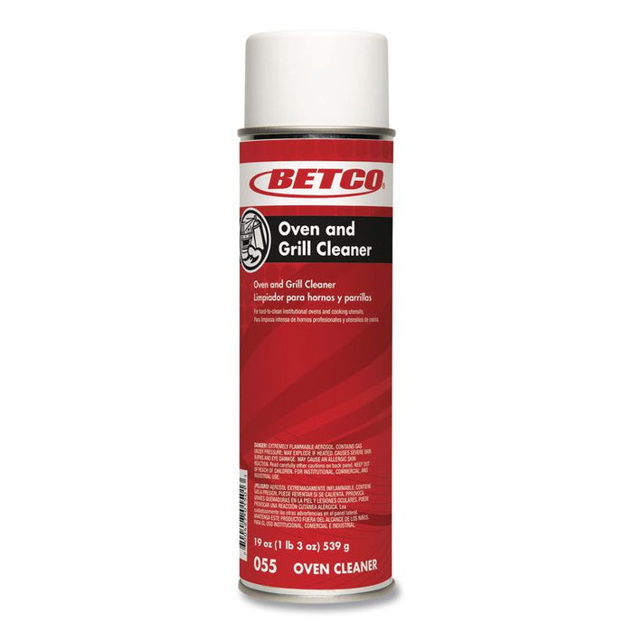 Oven and Grill Cleaner, 19 oz Aerosol Can, 12/Carton