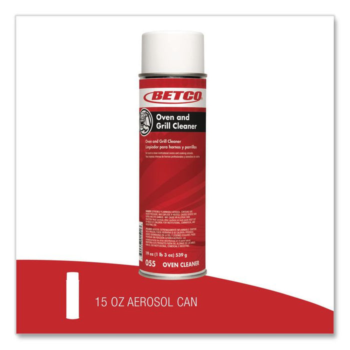 Oven and Grill Cleaner, 19 oz Aerosol Can, 12/Carton
