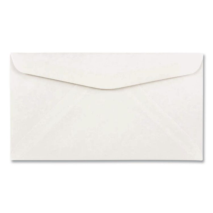 Business Envelope, #9, Commercial Flap, Diagonal Seam, Gummed Closure, 24 lb Bond Weight Paper, 3.88 x 8.88, White, 500/Box