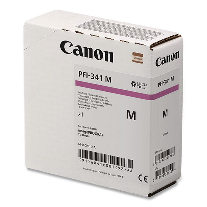 6841C001 (PFI-341) Lucia TD Ink, 330 mL, Magenta