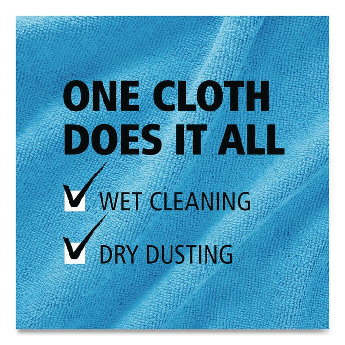 Microfiber Cleaning Cloths, 16 x 16, Red, 24/Pack