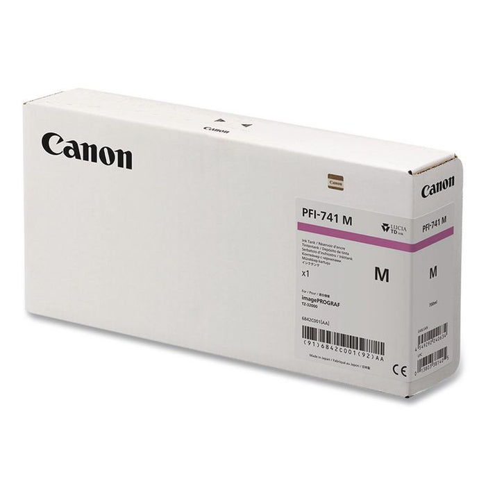 6842C001 (PFI-741) Lucia TD Ink, 700 mL, Magenta