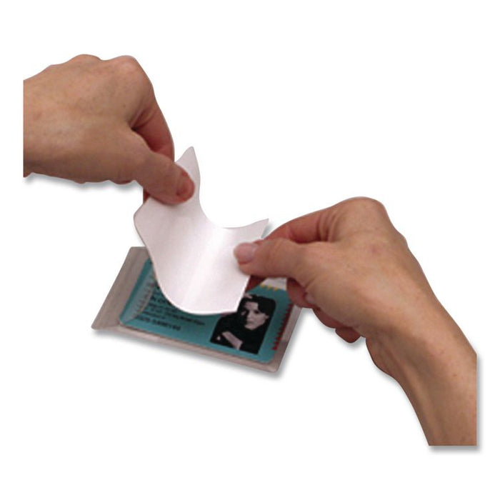 Self-Adhesive Laminating Pouches, 5 mil, 4.25" x 6.25", Gloss Clear, 5/Pack