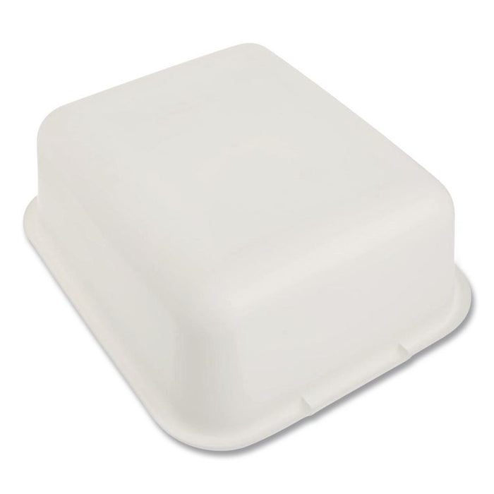 Microban Dishpan, 4.5 gal, 14.5" x 12.5" x 5.7", White, 6/Carton