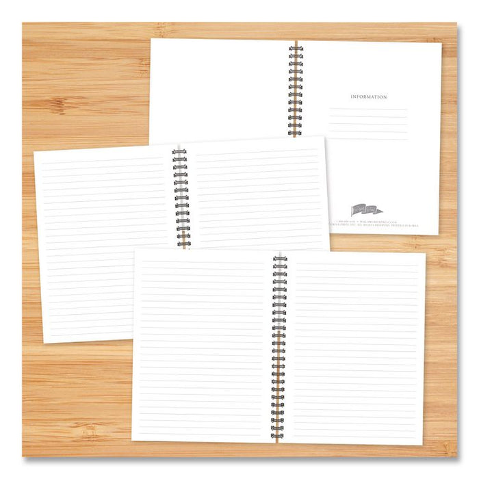 Style Undated Journal, Edition, Medium/College Rule, Black/Gold Cover, (80) 8 x 6 Sheets