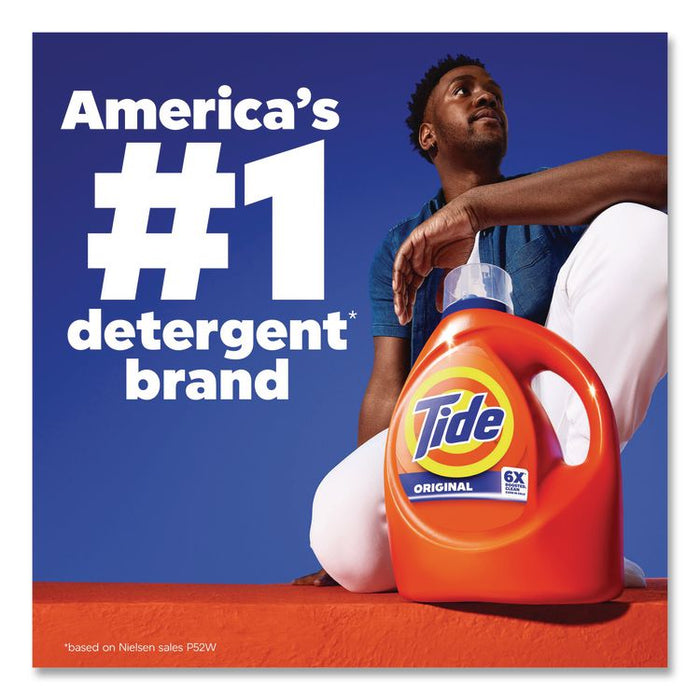 Liquid Tide Laundry Detergent, Original Scent, 32 Loads, 40 oz Bottle, 6/Carton