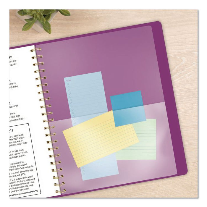 Contemporary Academic Weekly/Monthly Planner, 11 x 8.25, Purple Cover, 12-Month: July 2025 to June 2026