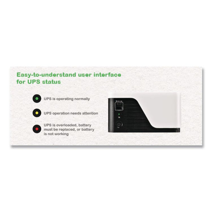 Back-UPS BE900G3 Battery Backup System, 8 Outlets, 900 VA, 490 J