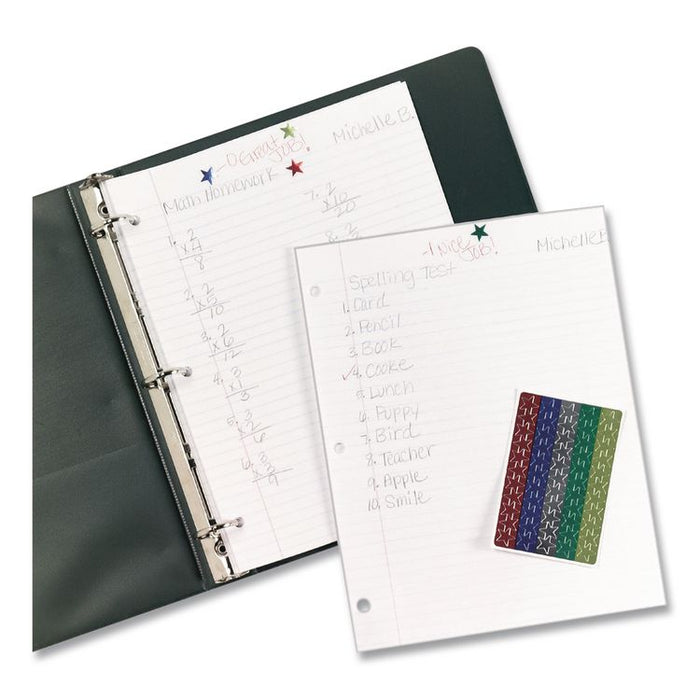 Foil Star Labels, 0.5", Assorted Colors, 440/Pack